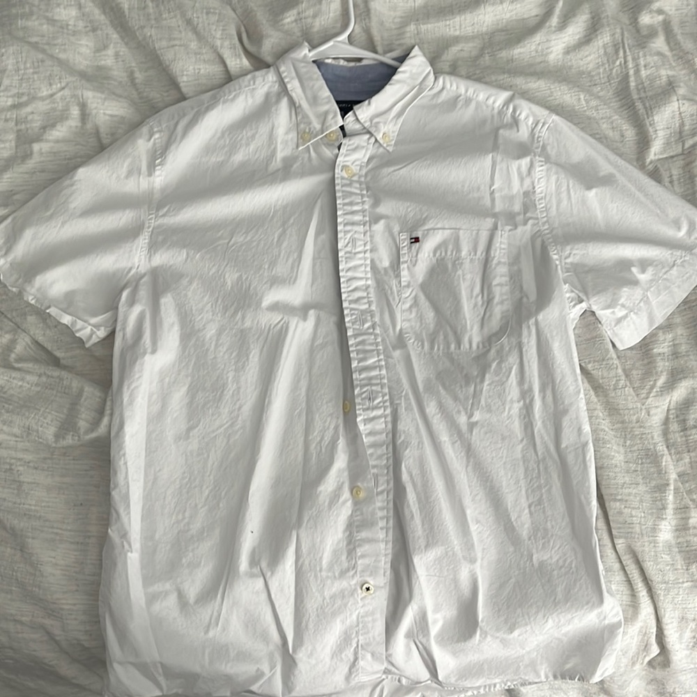 Never Worn white Tommy Hilfiger button down
